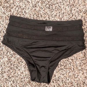 Mossimo High-Waisted Mesh Detail Swim Bottoms